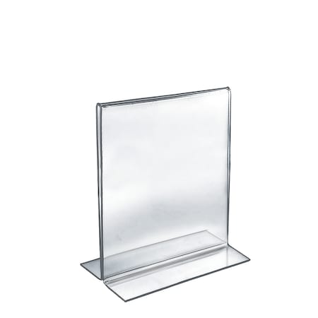 Azar Displays 8.5"W x 11"H Double-Foot Two Sided Sign Holder, PK10 152714